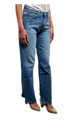 Vicolo - Jeans vita alta dritto con strappi sul fondo dietro