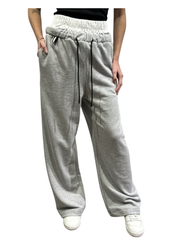 Vicolo - Pantalone in felpa boxer combinati grigio