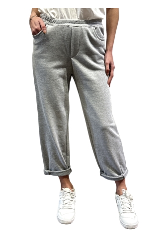 Tensione In - Pantalone in felpa con elastico grigio