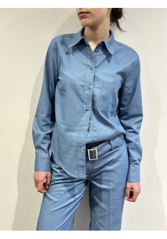 Imperial - Camicia con tasca in jeans
