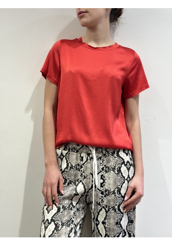 Tensione In - T-Shirt in satin rossa