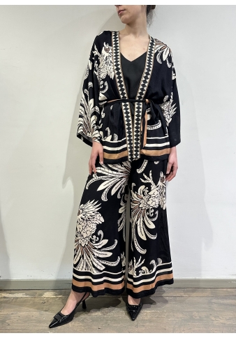 Dixie - Completo kimono e pantalone fantasia etnica