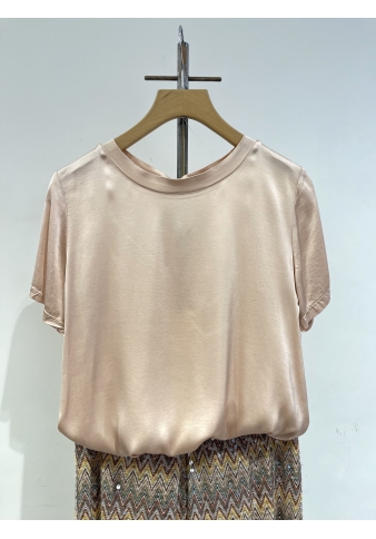 Tensione In - T-Shirt in satin rosa