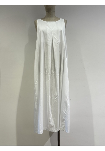 Vicolo - Vestito smanicato in cotone bianco