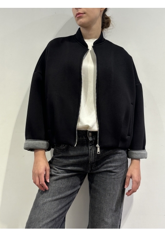 Tensione In - Bomber in neoprene nero