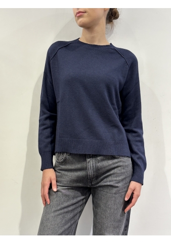 Haveone - Maglia con cuciture esterne blu