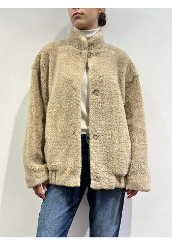 Vicolo - Bomber teddy beige