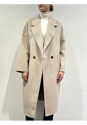 Vicolo - Cappotto misto lana ovetto beige