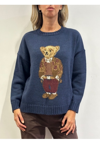 Tensione In - Maglia con orso blu