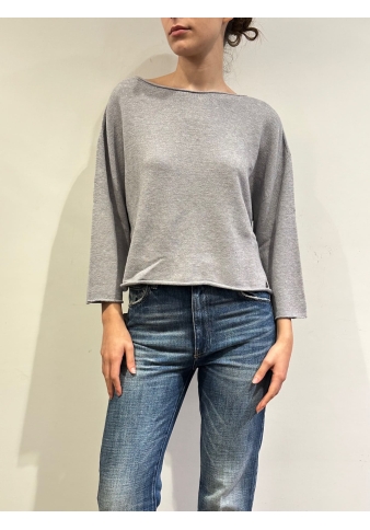 Dixie - Maglia boxy grigia