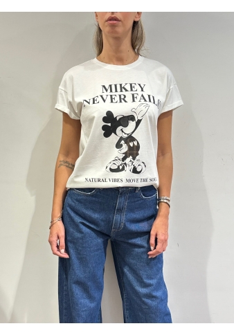 Tensione In - T-Shirt mickey mouse bianca