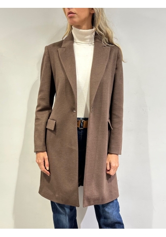 Dixie - Cappotto un bottone marrone