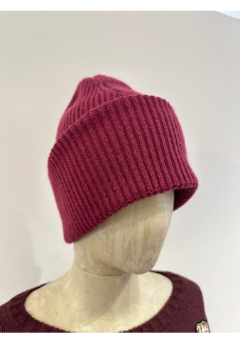 Vicolo - Cappello in maglia basic bordeaux