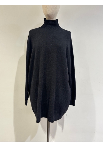 Imperial - Maglione collo alto oversize nera