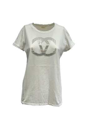Donna T-shirt e top da T-shirt e top P.A.R.O.S.H Polo a costeP.A.R.O.S.H in Cotone di colore Bianco 