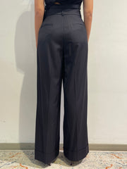 Vicolo - Completo gilet e pantaloni gessato blu