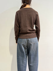 Vicolo - Cardigan con bottoni gioiello moro