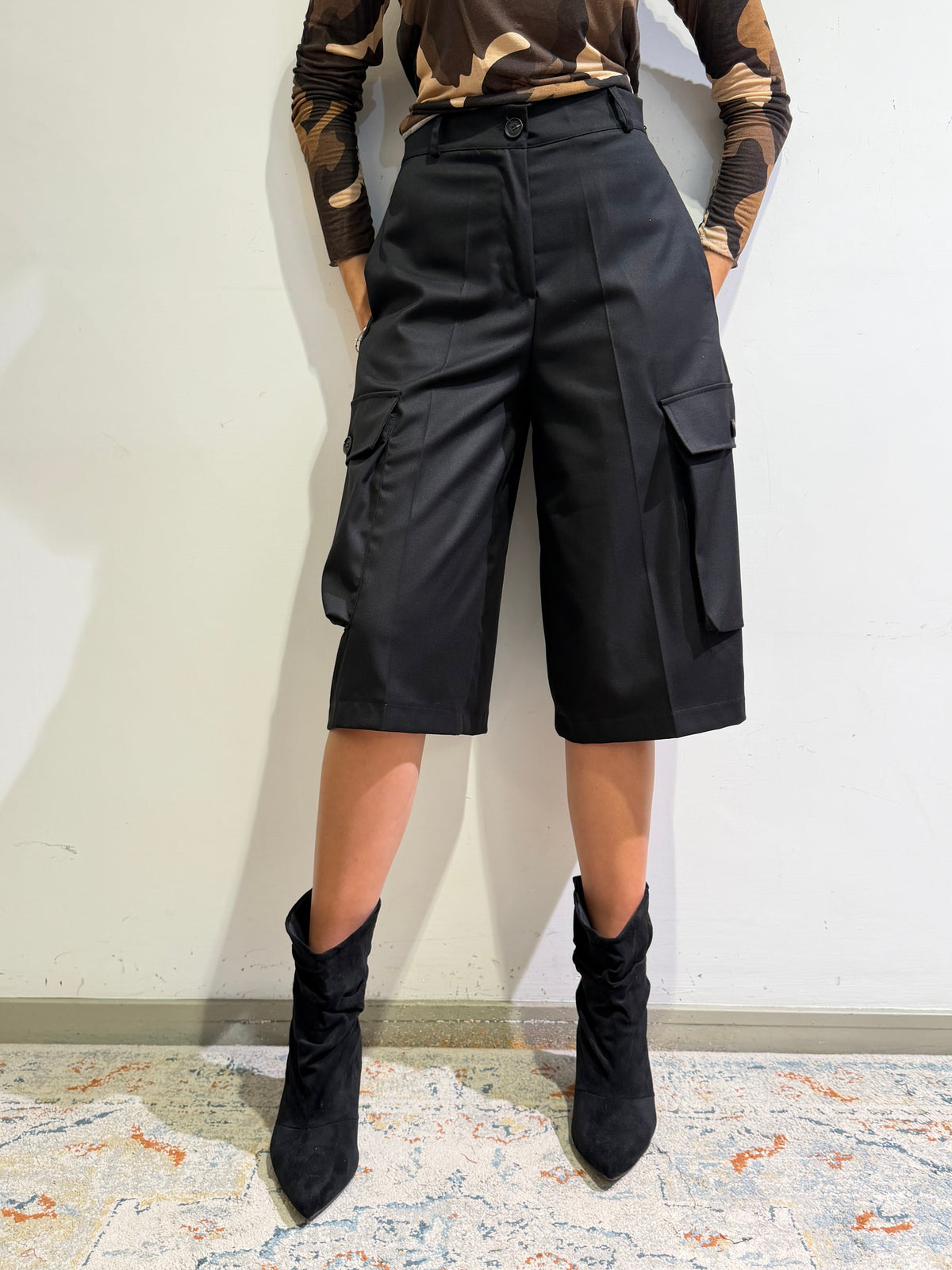 Haveone - Bermuda cargo nero