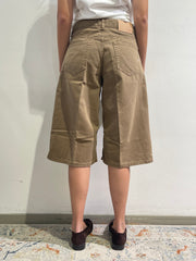 Vicolo - bermuda in jeans tabacco