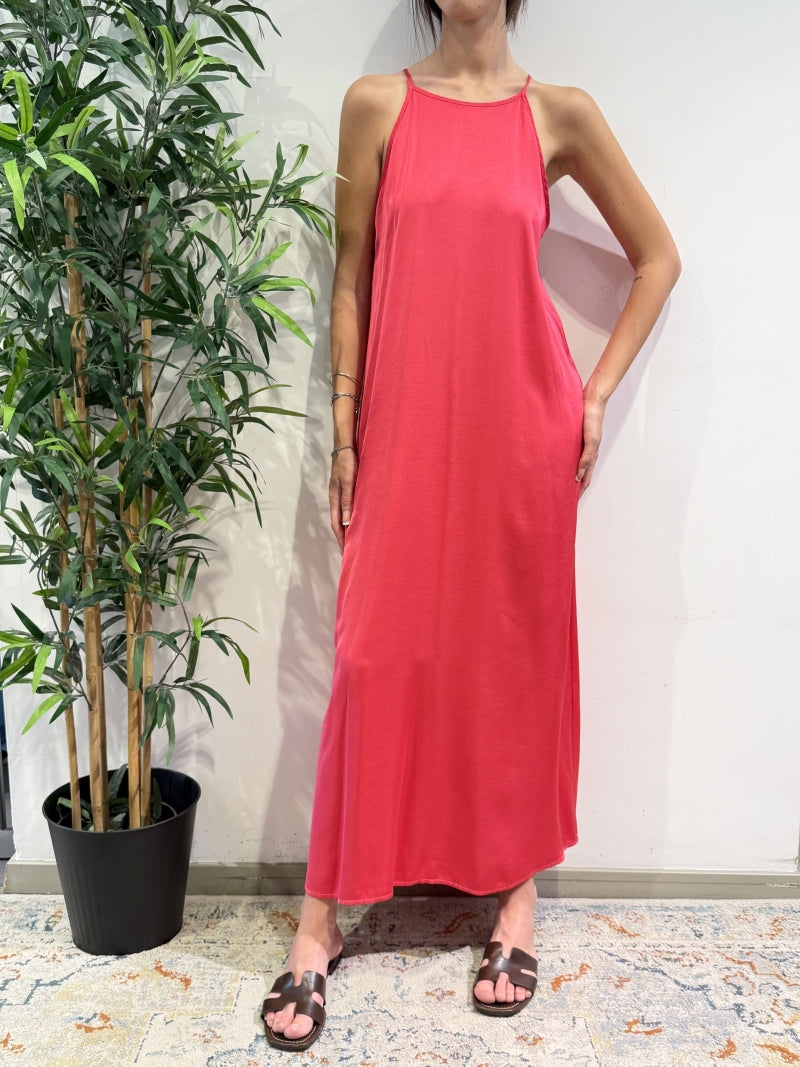 Vicolo - Vestito vogatore in satin fucsia