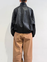 Le Streghe - Bomber ecopelle over nero