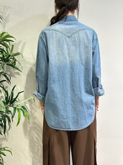 Tensione In - Camicia con tasche denim