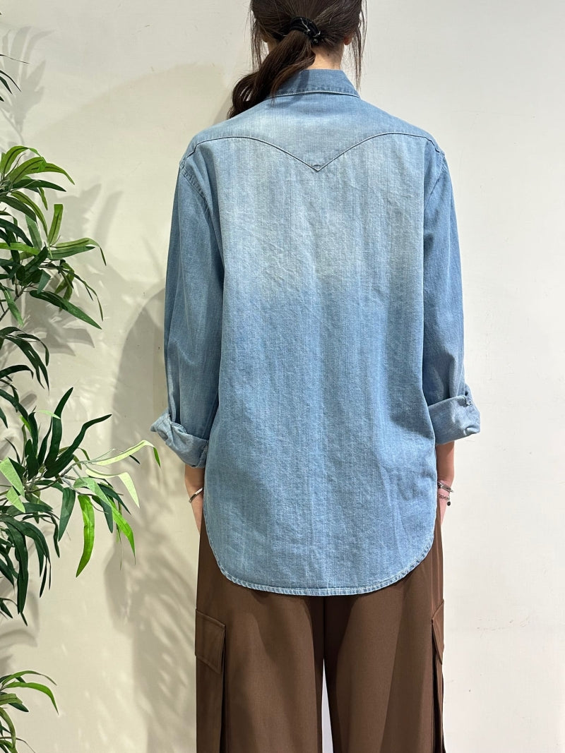 Tensione In - Camicia con tasche denim