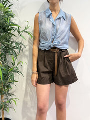 Haveone - Camicia giro manica celeste