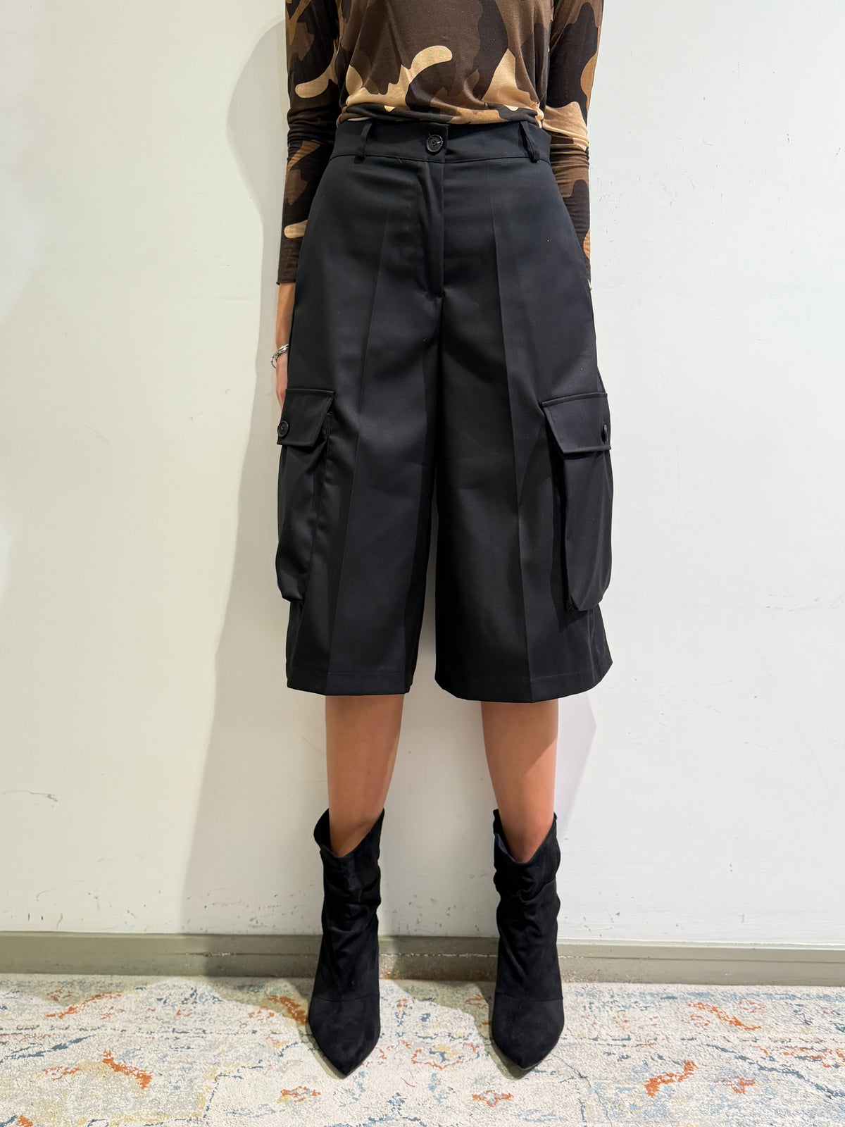 Haveone - Bermuda cargo nero