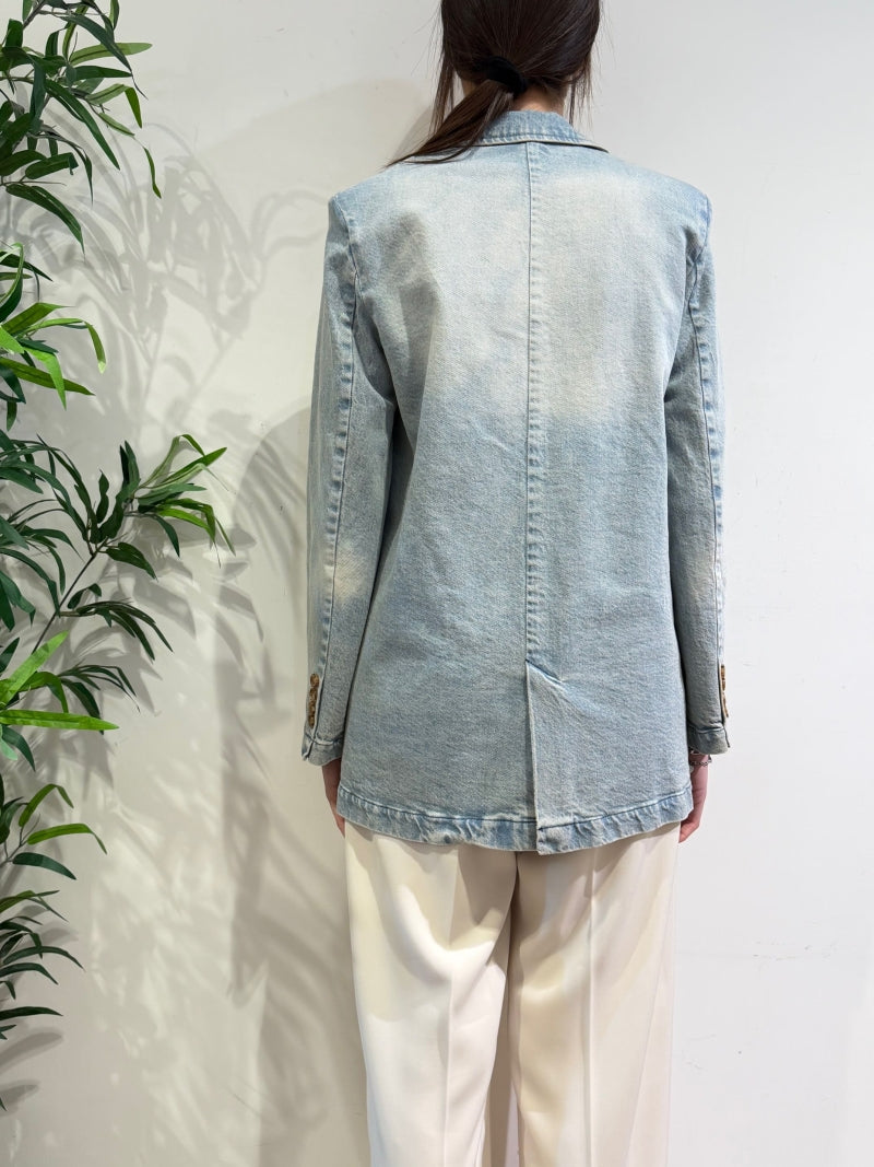 Motel - Giacca jeans in denim chiara