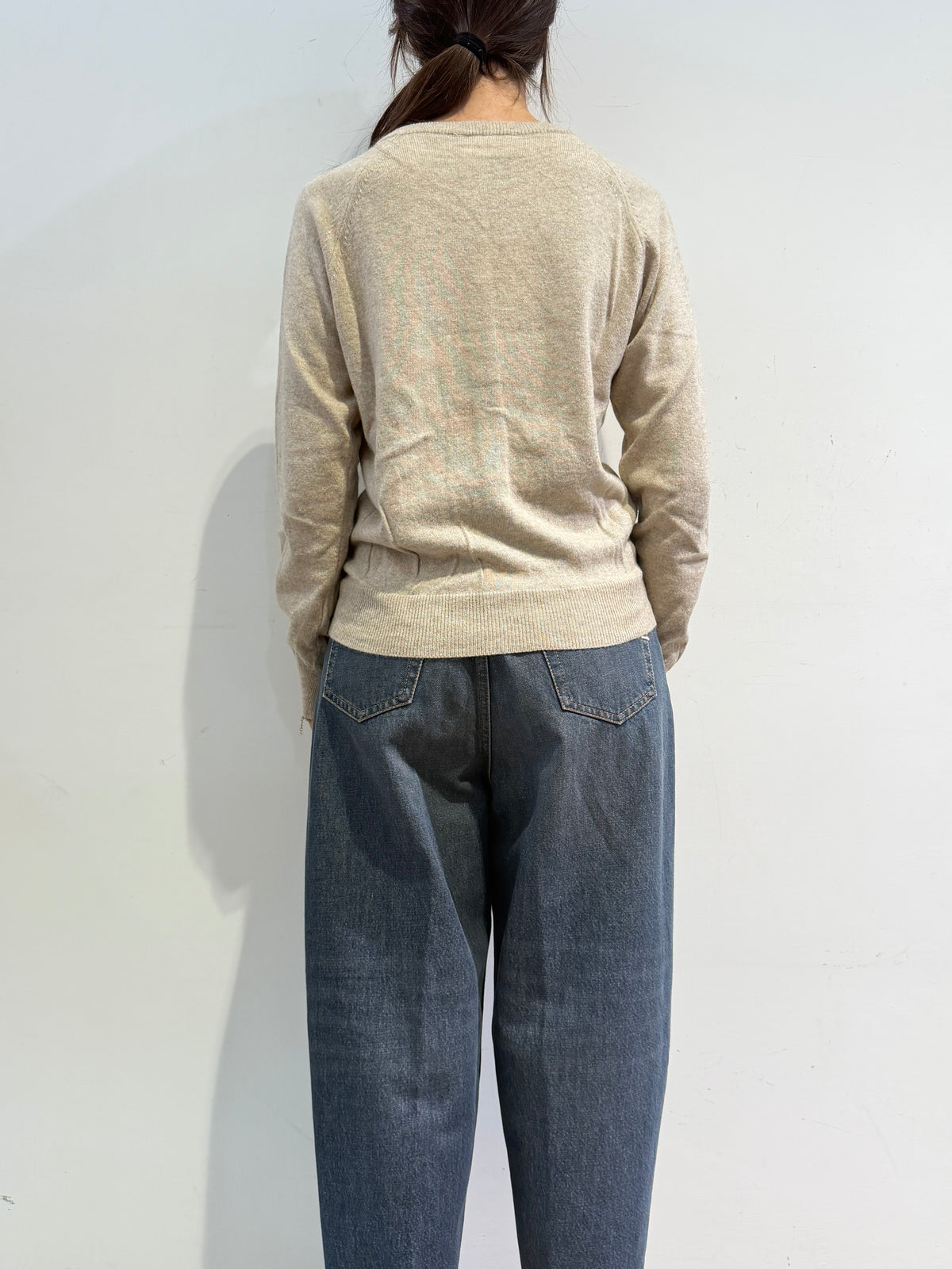 Vicolo - Cardigan con bottoni gioiello beige
