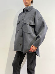 Vicolo - Cappotto overshirt antracite