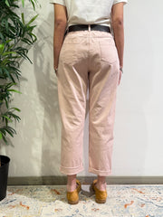 Le Streghe - Pantalone dritto con cintura rosa