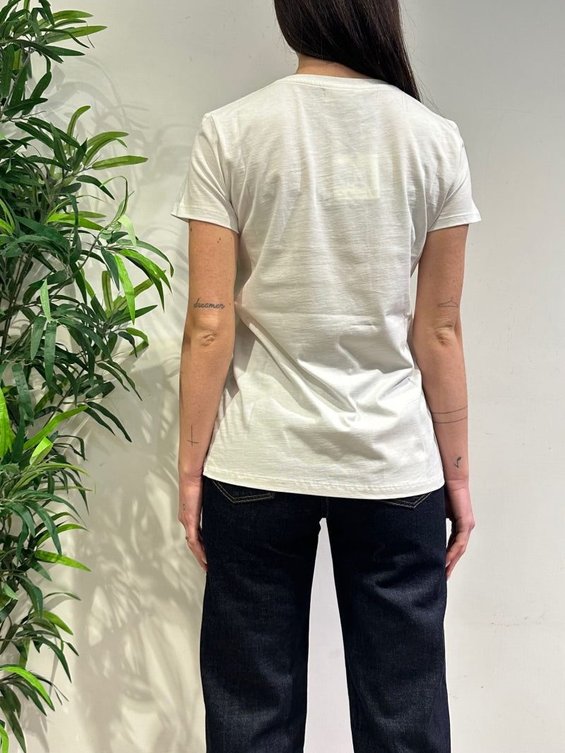 Vicolo - T-Shirt bassotto bianca