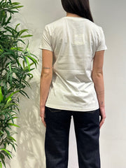 Vicolo - T-Shirt bassotto bianca