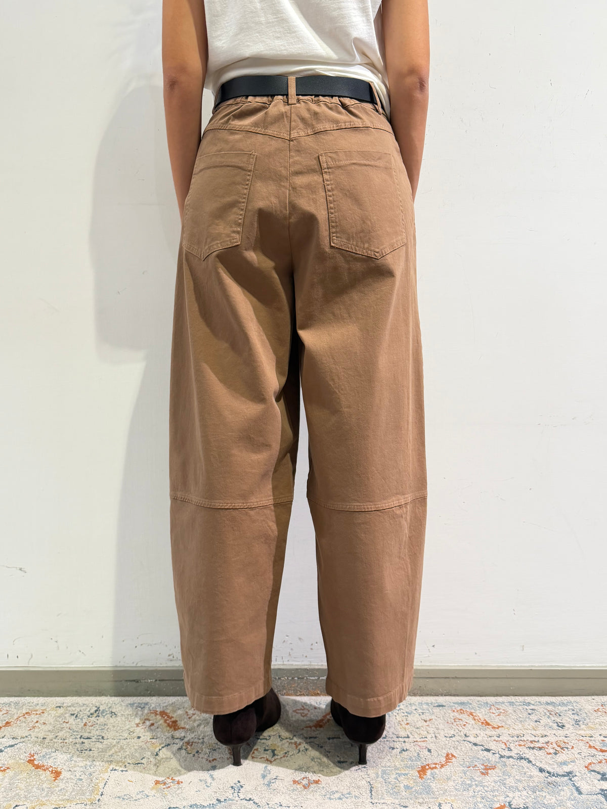 Le Streghe - Pantalone dritto tabacco