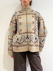 Motel - Cardigan fantasia cashmere beige