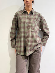 Dixie - Camicia a quadri con borchie militare