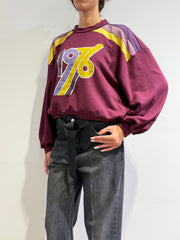 Haveone - Felpa con stampa bordeaux