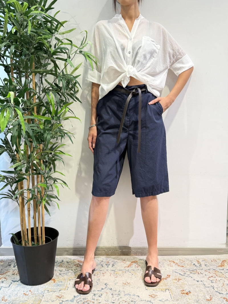 Le Streghe - Bermuda con elastico dietro blu