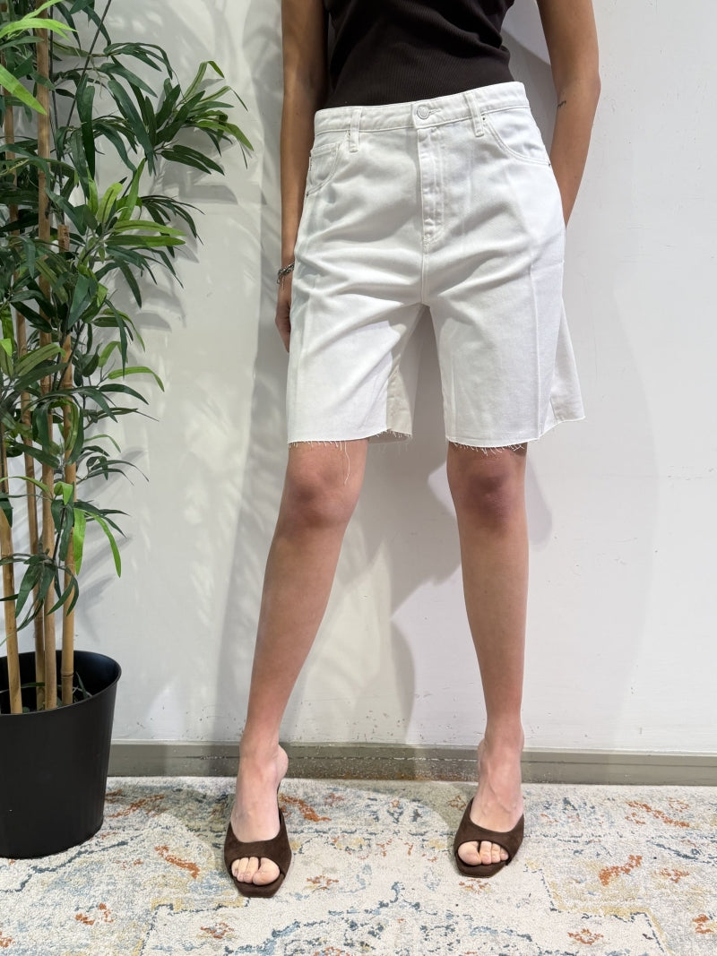Vicolo - Bermuda in denim bianco