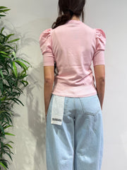 Haveone - Maglia manica a sbuffo rosa