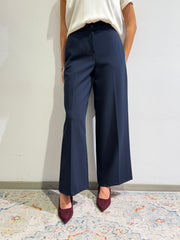 Motel - Pantalone gamba dritta blu