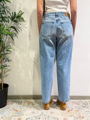 Motel - Jeans mom fit denim chiaro