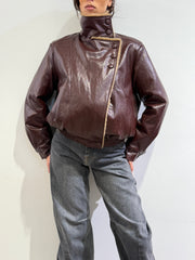 Motel - Bomber con ecopelliccia bordeaux
