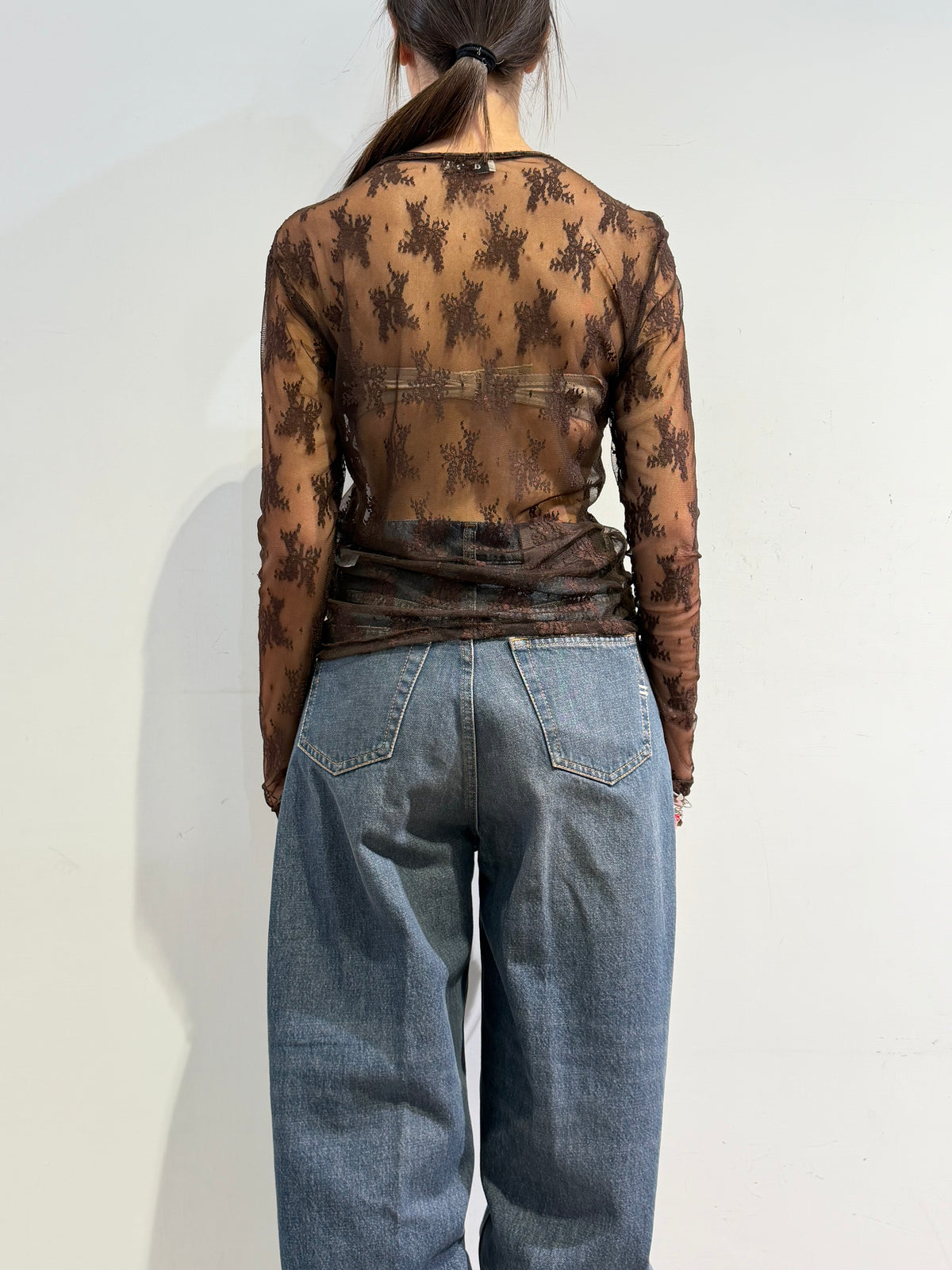 Dixie - Maglia pizzo moro