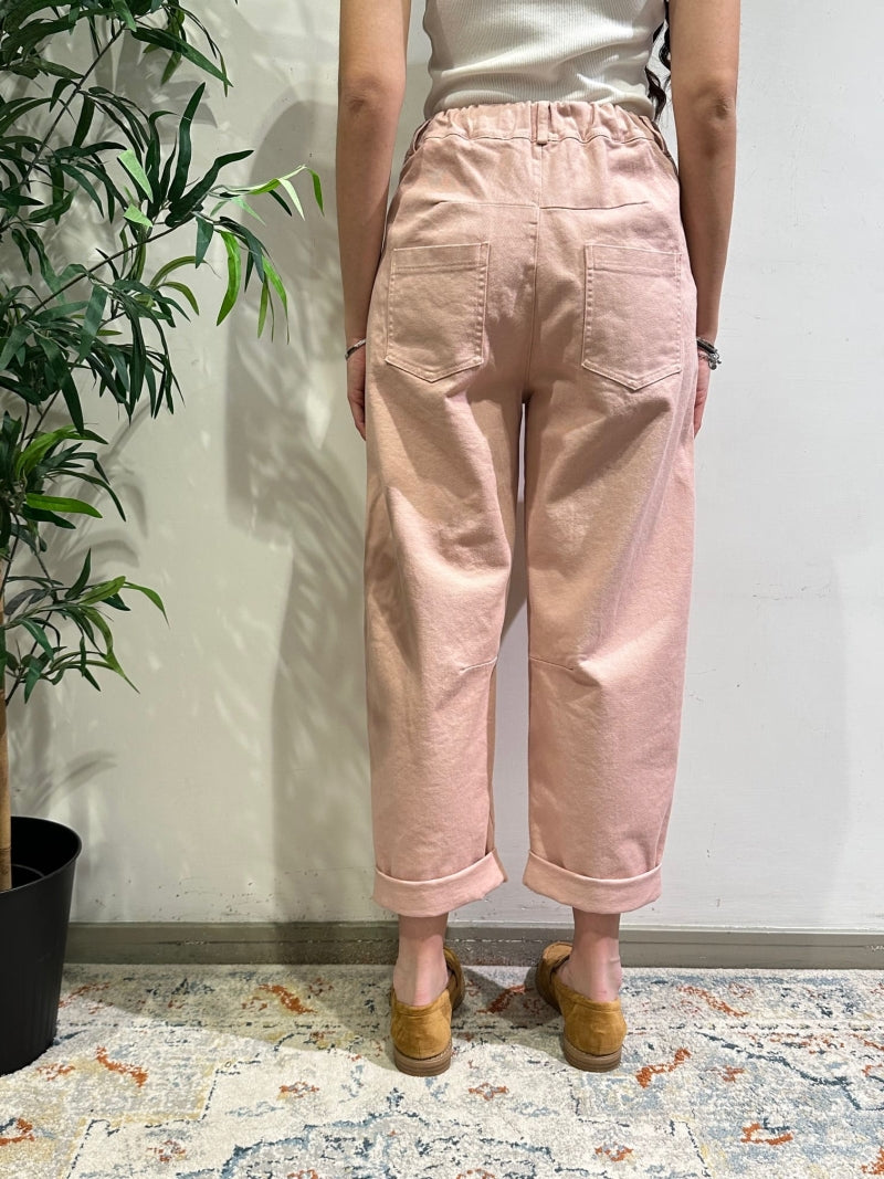 Motel - Pantalone barrel rosa