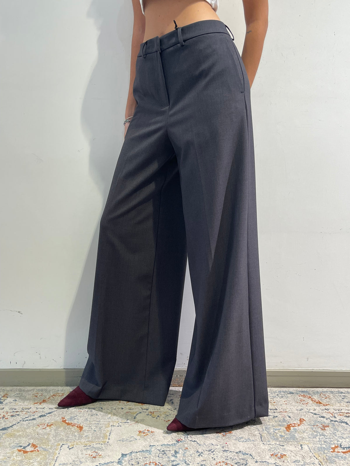 Vicolo - Pantalone gamba larga grigio