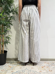 Tensione In - Pantalone palazzo righe bianco e nero