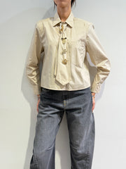 Haveone - Camicia con cravatta beige